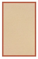 Athena Natural & Burnt Orange 5' x 8' Area Rug