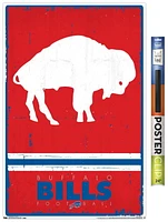 NFL Buffalo Bills - Retro Logo 15 Wall Poster