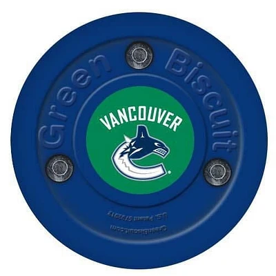 Green Biscuit Rondelle d'entraînement de l'équipe de la NHL - Canucks de Vancouver