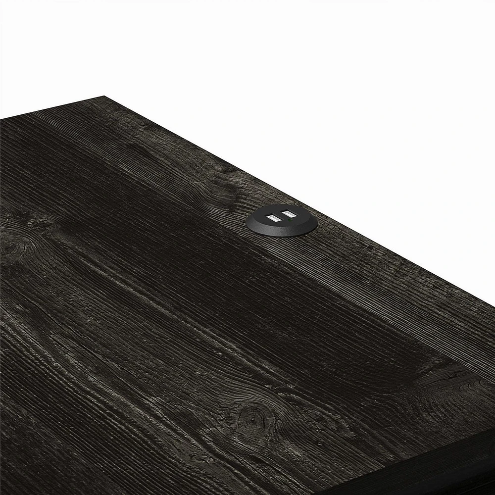 Table de chevet Beaumont d’Ameriwood Home, chêne noir