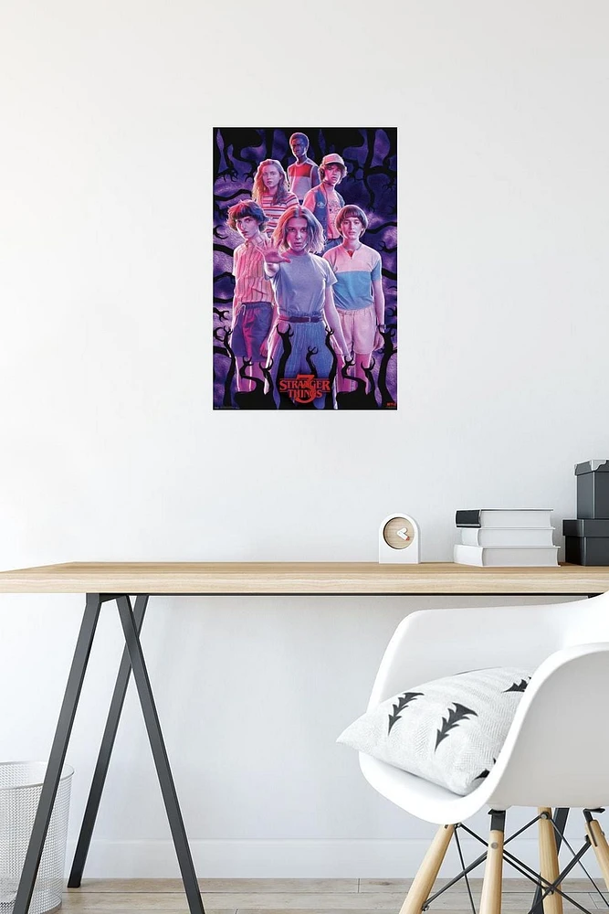 Netflix Stranger Things: Season 3 - Group Wall Poster, 14.725" x 22.375"