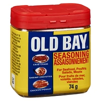 Old Bay, Seasoning for Seafood Poultry Salads Meats, Original Blend, Plastic Can 74 g