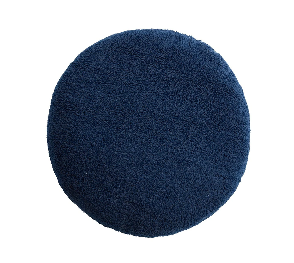 Mainstays Teddy Round Dec Pillow, Grey