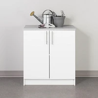 Armoire de base Prepac Elite avec comptoir en mélamine