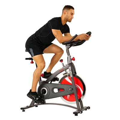 Vélo de cyclisme d'intérieur à entraînement par courroie SF-B1423 de Sunny Health & Fitness