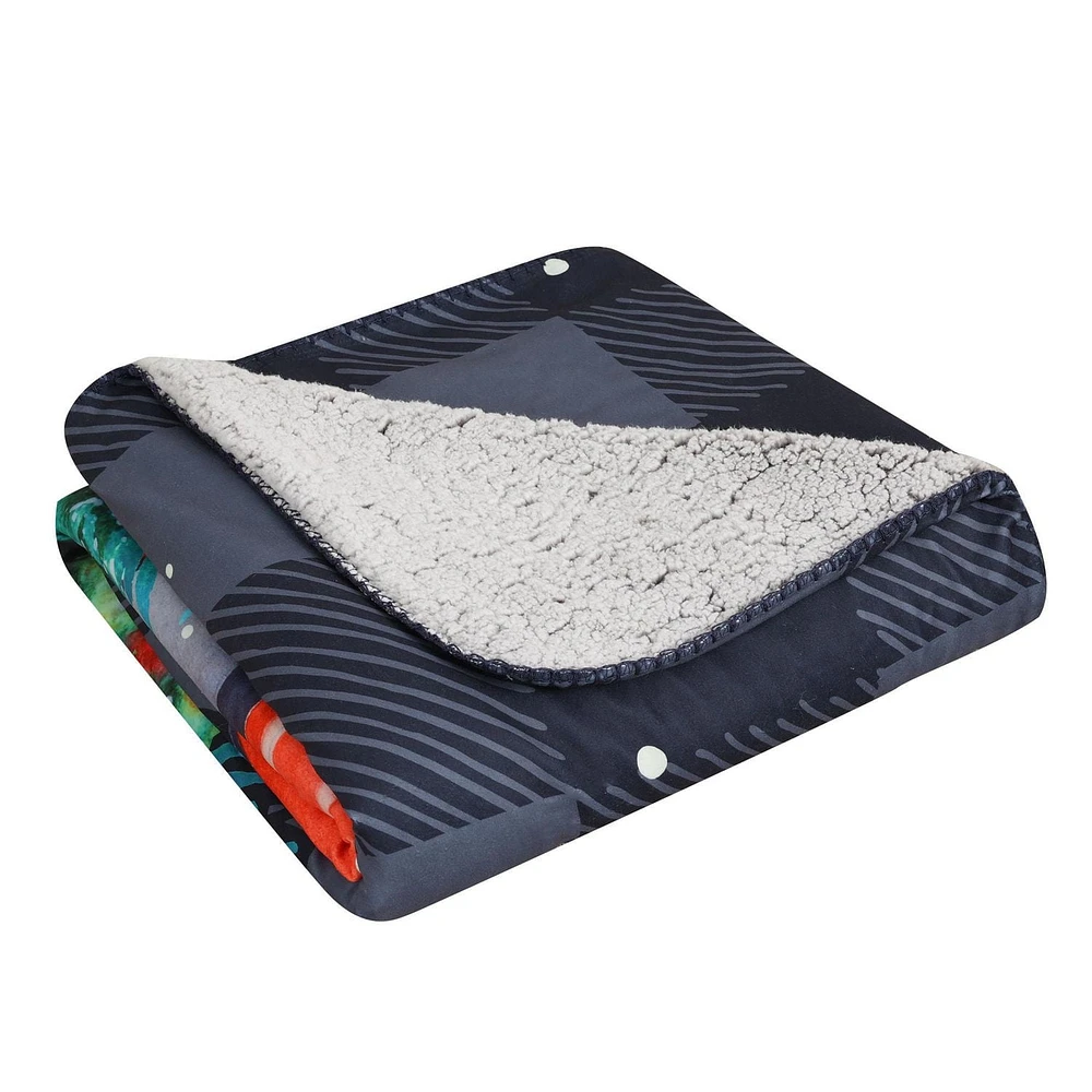 Couverture de noel, voiture 50po x 60po