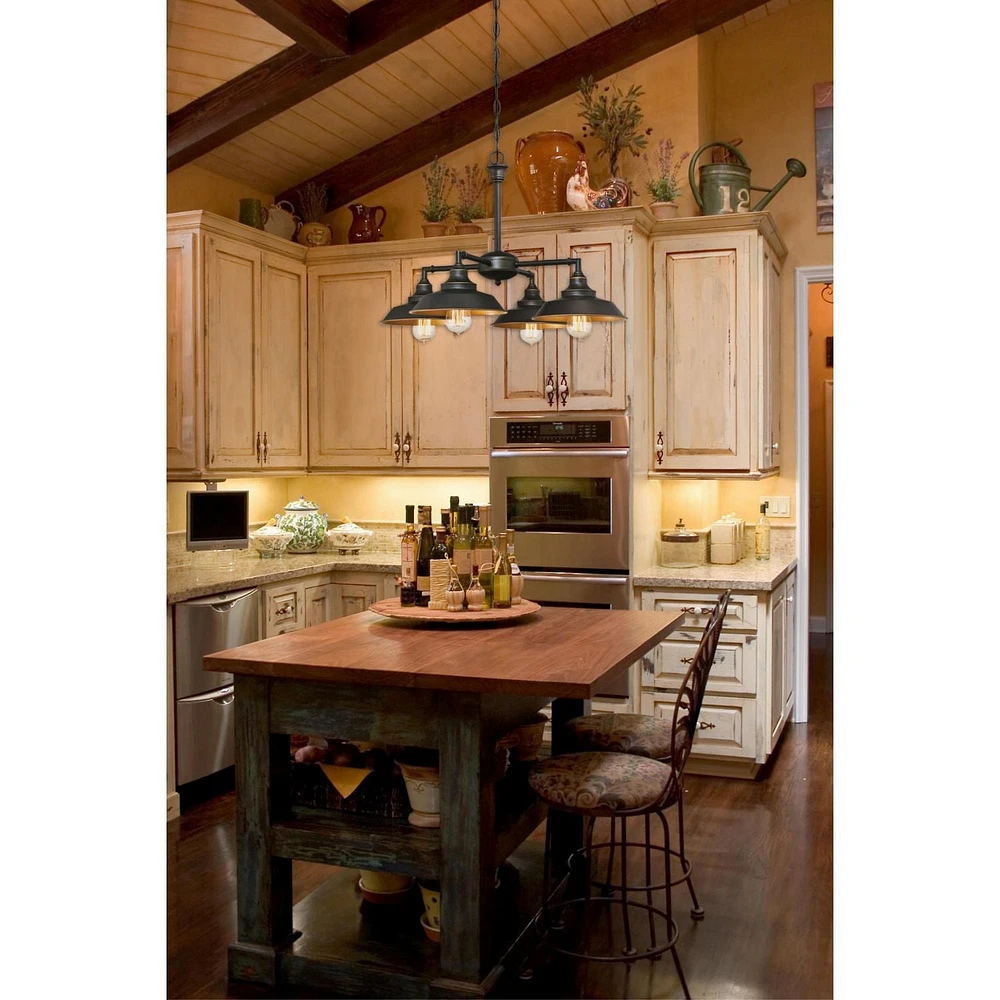 Westinghouse Iron Hill 4-light Convertible Chandelier