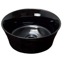 American Imaginations -in. W Above Counter Black Bathroom Vessel Sink For Deck Mount Deck Mount Drilling AI