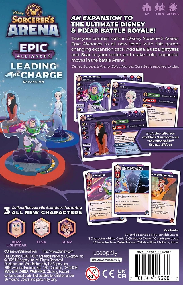 USAopoly Disney Sorcerer's Arena: Epic Alliances Leading the Charge Expansion