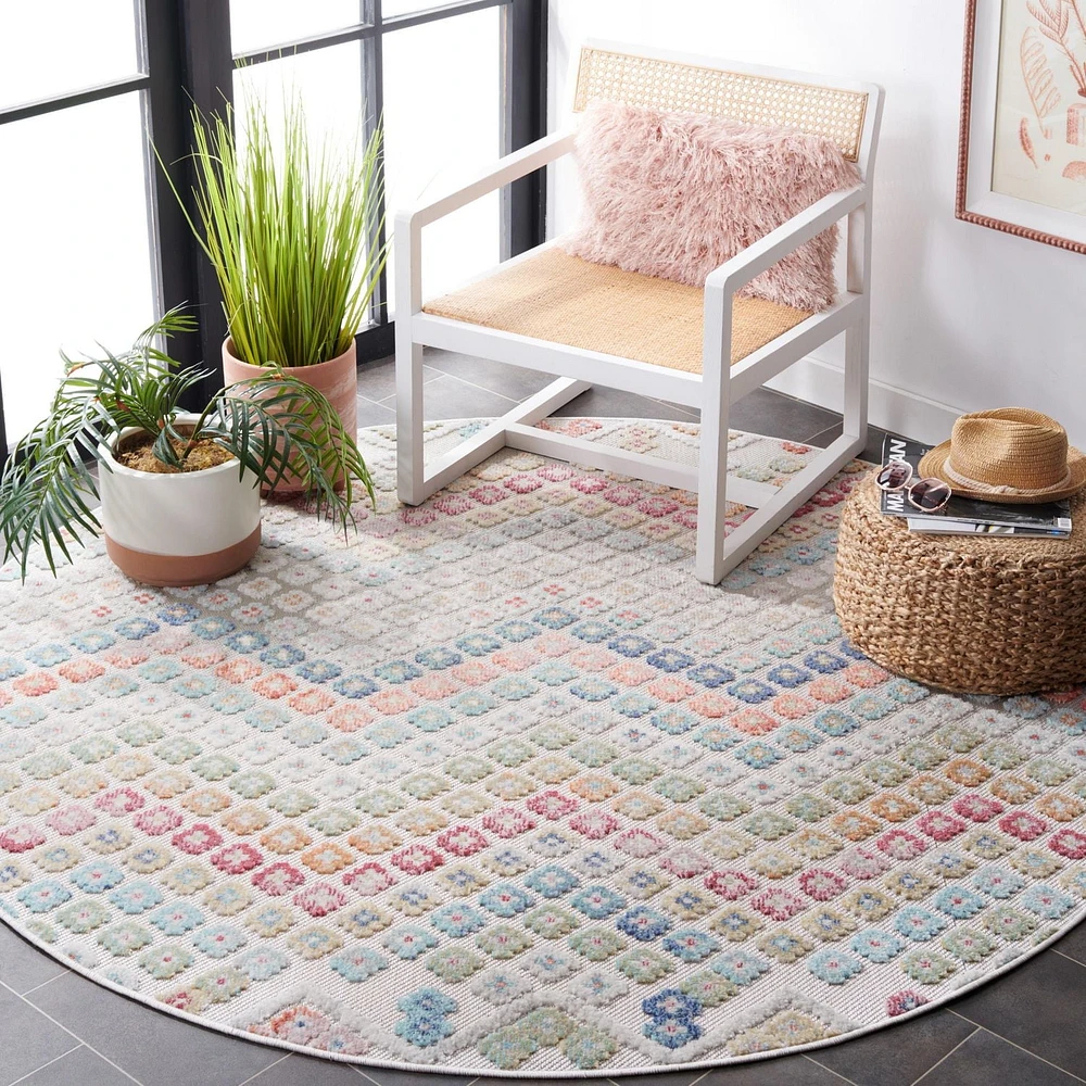 SAFAVIEH Cabana Aurora Tapis Intérieur/Extérieur Floral