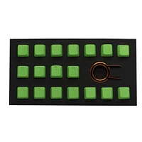 Tai-Hao Rubber Keycap Set of 18 pieces - Neon Blue