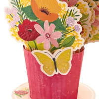 Carte en relief « Thinking of You » pour les fêtes et les anniversaires – Paper Wonder de Hallmark (Bouquet de fleurs)