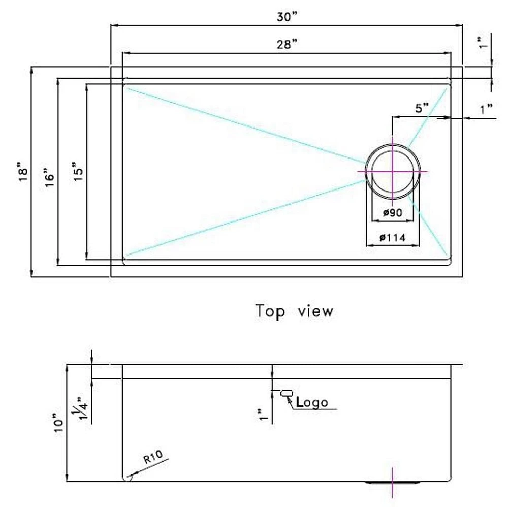 American Imaginations 36-in. W CSA Approved Stainless Steel Kitchen Sink With 1 Bowl And 16 Gauge AI-29287