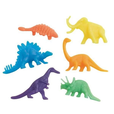 Bonbonnières en plastique pour dinosaures, couleurs assorties, 12 pièces 2 pièces de chaque couleur