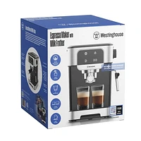 Westinghouse Espresso Maker with Milk Frother, CAPPUCCINO, SINGLE OR DOUBLE SHOT