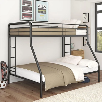 DHP Dusty Twin over Full Metal Bunk Bed