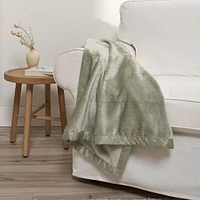 Modern Moments by Gerber Lot de 1 couvertures en peluche à chevrons pour bébé fille Vert
