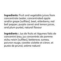 Jus de fruits et légumes Délicieusement violet 960 ML