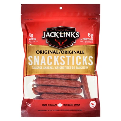 JACK LINK'S ORIGINAL SNACKSTICKS - 225G, JACK LINK'S SNACKSTICKS ORIGINAL 225G