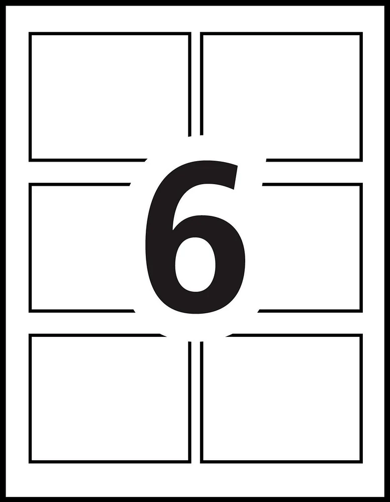 Avery® Name Badge Inserts for Laser and Inkjet Printers, 3" x 4"
