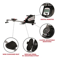 Rameur magnétique à double fonction SF-RW5622 de Sunny Health & Fitness