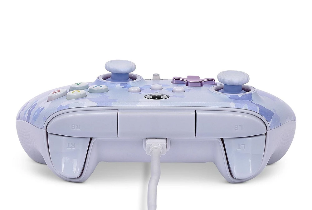 Manette câblée améliorée de PowerA pour Xbox Series X|S - Camo violet XboxX