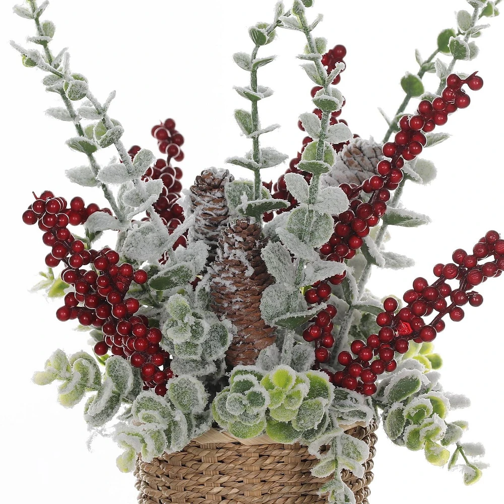 Temps de vacances Mini Arbre en pot de Noël de 32.5cm