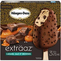 HÄAGEN-DAZS® exträaz™ Salted Caramel Brownie Ice Cream Bars Multipack 3 x 72 ml