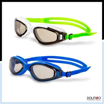 Lunettes de natation Helios Dolfino Pro pour adulte, paquet de 2 Lot de 2 lunettes de natation