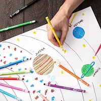 Crayola Project Easy Peel Crayon Pencils, 12 Count, Easy Peel Crayon Pencils