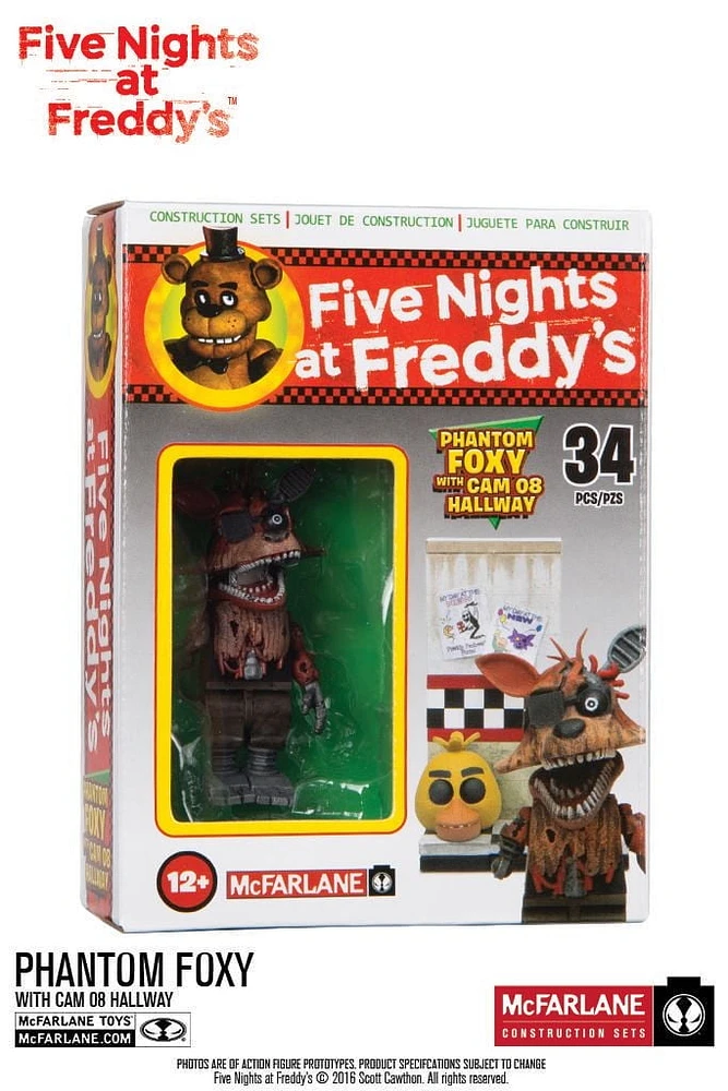 Five Nights at Freddy's Micro Foxy avec CAM 08 Ensemble de construction de couloir 34