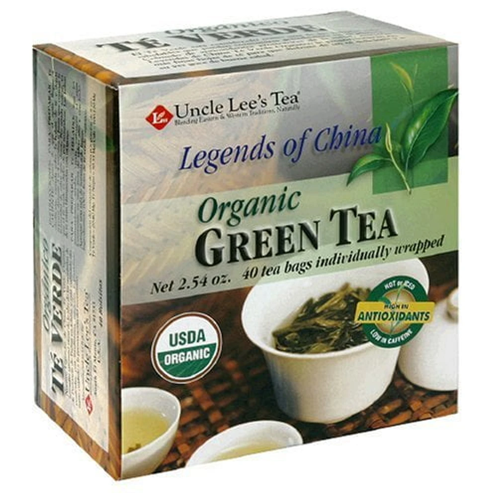 ORGANICE GREEN TEA 40 COUNT, ORGGRNTEA 40CT