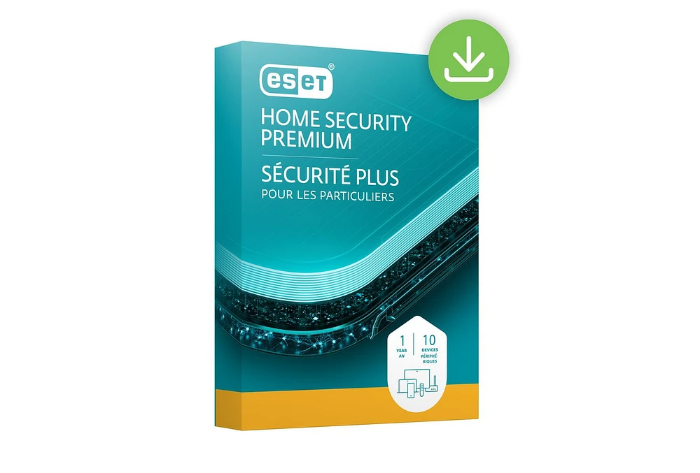 ESET Home Security Premium - 10 Device, 1 Year [Digital Code]