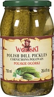 Wolski Polish Dill Pickles, 750 ml Jar, Wolski crisp dill pickles750ml