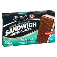 Chapman's Caramel Saucy Spots Ice Cream Super Sandwich