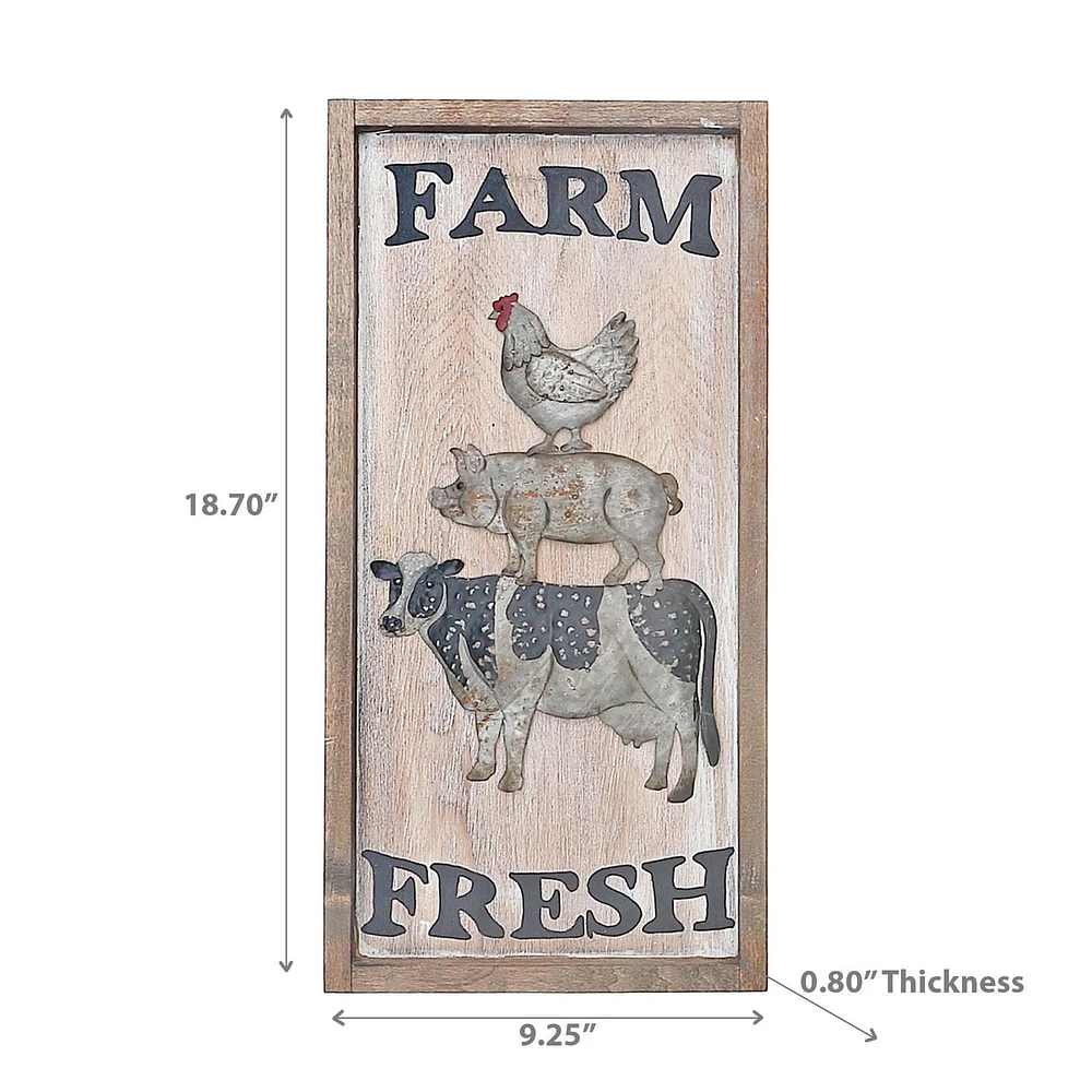 Signe Murale Des Animaux Frais De La Ferme