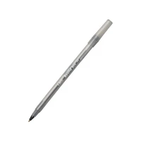 Stylos-billes noirs BIC Round Stic Extra Value, pointe moyenne (1,0 mm), paquet de 60 stylos en vrac, corps rond et souple pour une écriture confortable