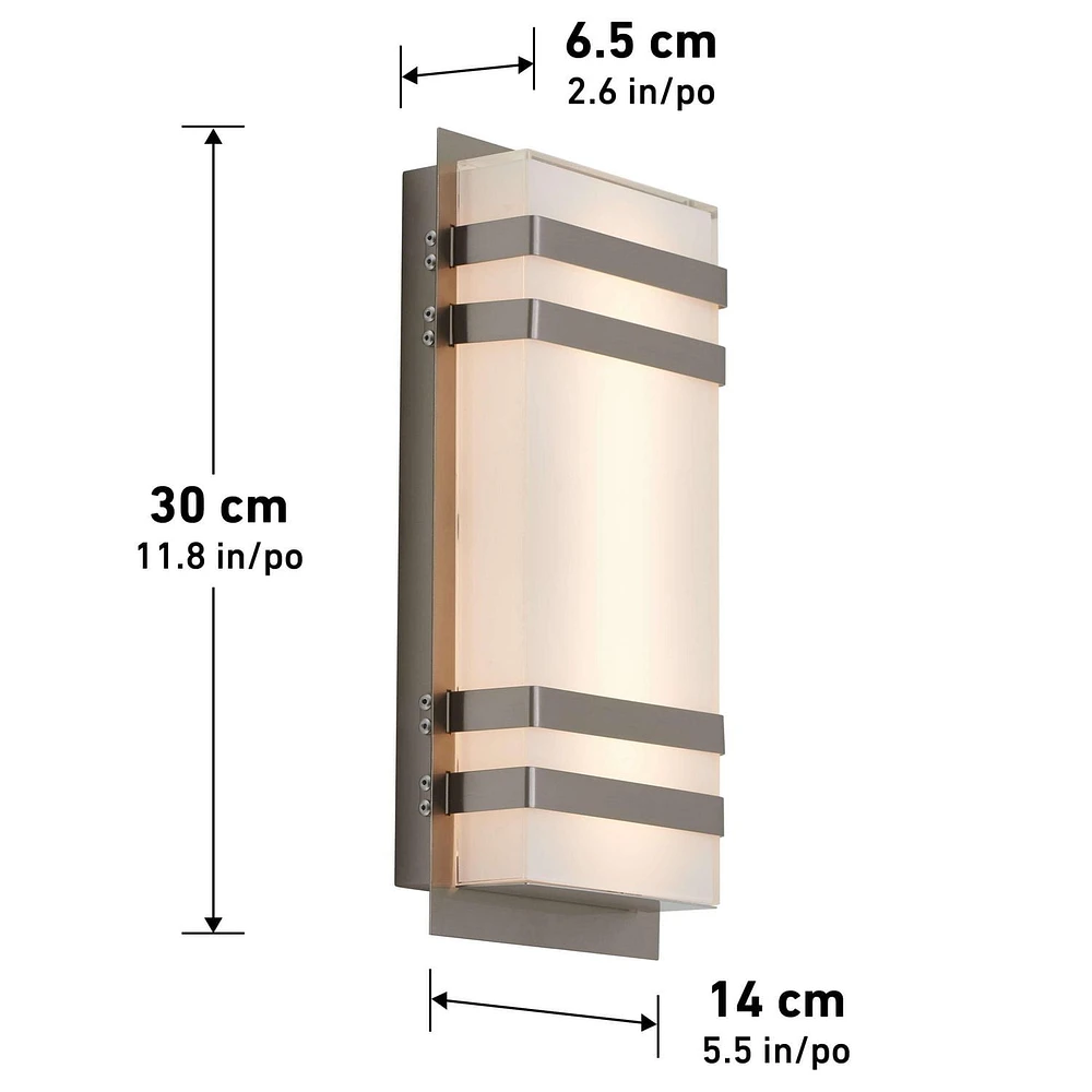 Artika Glow Box 3 Luminaire d'Exterieur LED-Integrees en Acier Inoxydable