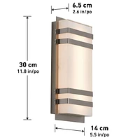 Artika Glow Box 3 Luminaire d'Exterieur LED-Integrees en Acier Inoxydable