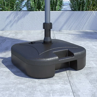 Base de parasol rechargeable en plastique robuste de 22 L de CorLiving