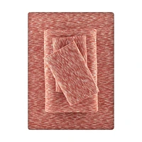 Mainstays Extra Soft Adult Jersey Bed Sheet Set, Twin-XL, Red Canyon Crackle, 3 Pieces