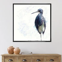 Designart Oiseau Héron tricolore ART MURAL À CADRE FLOTTÉ