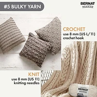 Bernat® Maker™ #5 Bulky Cotton Yarn, 8.8oz/250g 317 Yards