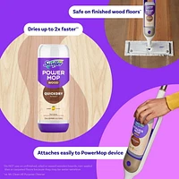 Solution nettoyante pour planchers en bois Swiffer PowerMop à séchage rapide, parfum Citron 0,75L