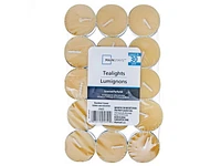 MAINSTAYS HAZELNUT CREAM 30PK SCENTED TEALIGHTS, 30pk Scented Tealights