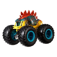 Coffret de 2 véhicules Motosaurus Monster Trucks Hot Wheels, avec 1 camion à l’échelle 1:64