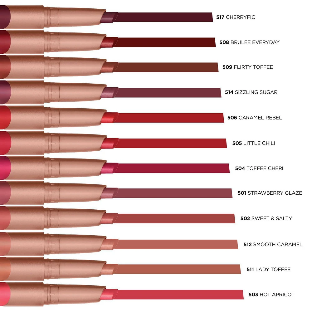 L'Oréal Paris Infallible Crayon à Lèvres Mat, Ultra-Pigmenté, Longue Tenue , Brulée Everyday 508, 3.6  GR