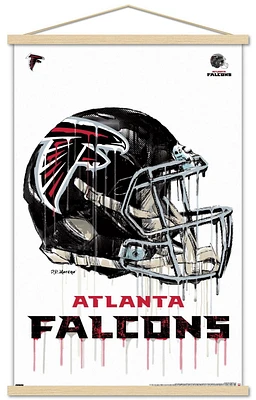 NFL Atlanta Falcons - Drip Helmet 20 Wall Poster, 22.375" x 34"