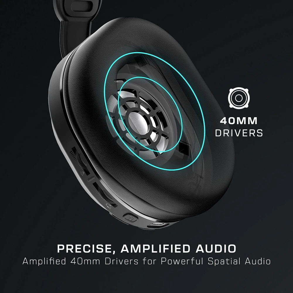 Turtle Beach® Stealth™ 500 – Noir Xbox Series X|S et Xbox One Bluetooth® : iOS, Android, PC, et autres appareils équipés du Bluetooth® Xbox Series X/S