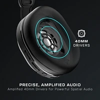 Turtle Beach® Stealth™ 500 – Noir Xbox Series X|S et Xbox One Bluetooth® : iOS, Android, PC, et autres appareils équipés du Bluetooth® Xbox Series X/S